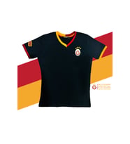 Galatasaray Orijinal Lisanslı Siyah Basic Çocuk T-shirt