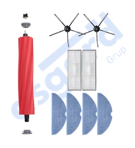 ROBOROCK S7 ( PLUS- MAXV-MAXV ULTRA- PRO ULTRA ) UYUMLU 1 Ana Fırça 2 Yan Fırça 2 Filtre 4 Mop PKT-iasgf0000730