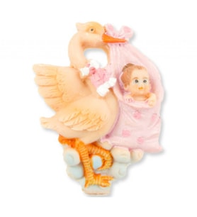10 Adet Bebek leylekli pembe-