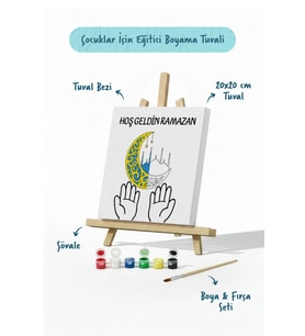 Ramazan Eğitici Boyama Seti Hoş Geldin Ramazan (Şövaleli)