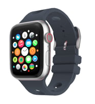 Apple Watch 40mm Kordon Scuba Diving Dalgıç Silikon Band 147 (Gece Mavisi)