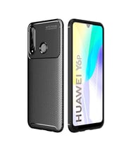 Huawei Y6P Kılıf Esnek Soft Karbon Tasarım Legion Serisi (Siyah)