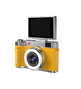 Retro Dijital Fotoğraf Makinesi 2K Video 40MP 2,4 İnç Flip Ekranlı LED Işıklı Selfie Vlog Kamerası