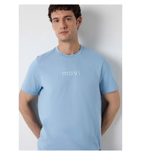 Mavi M0612732-70731 Mavi Logo Baskılı T-Shirt Erkek Tişort