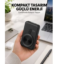 Manyetik Kablosuz Powerbank 22.5w Hızlı Şarj Lcd Göstergeli Yeni Nesil