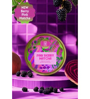 Pink Berry Matcha - Böğürtlen Aromalı Pembe Superfood Matcha Tozu, 25 gr
