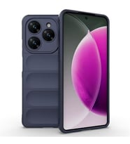 Coverzone Tecno Spark 30 Pro ile Uyumlu K?l?f TPU Oyuklu Arka Y�zey Z-Etnik Esnek Silikon Kapak Tecno Spark 30 Pro i�in O-tto Prime Silikon K?l?f Lacivert