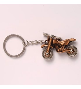 BRONZ MOTORSİKLET TASARIMLI METAL ANAHTARLIK-ANAH251