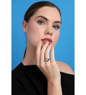 Elegant Wing Yüzük 14 Ayar Altın (Çok Renkli)
