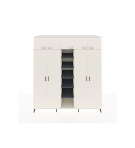 Kronos Dolap 18 Raflı 9 Kapaklı 220x59x243 Aytaşı-Aytaşı/Antrasit