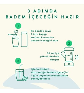 Organik Badem Sütü Konsantresi 240 Gr