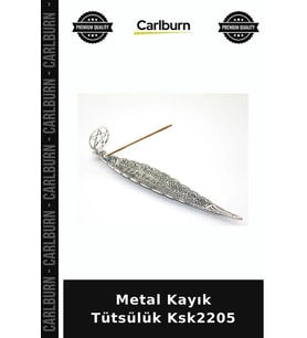 Özel Üretim Dekoratif Ev Aksesuarı Tütsü Yakıcı Metal Kayık Tütsülük