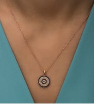 Rose Kaplama Nazar Kolye