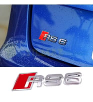 Audi RS6 Bagaj Logo Yazı Arma Amblem Paslanmaz Çelik