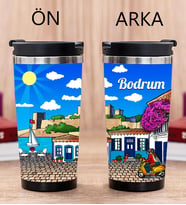 Bodrum Tasarımlı Fotoğraflı Termos