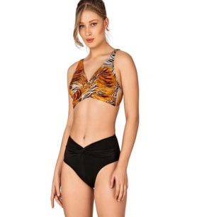 Endeep Kadın Düğüm Detaylı Kruvaze Toparlayıcı Bikini Takımı 22335