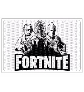 Fortnite Preto e Branco Puzzle 240 Parça Yapboz