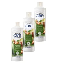 Avon Care Avakado ve Badem Yağı içeren Şampuan ve Saç Bakım Kremi 700 Ml. Üçlü Set