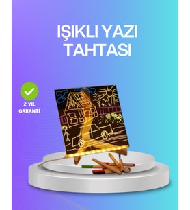 Çocuklar Ve Yetişkinler İçin Usb Led Işıklı Çizim Panosu