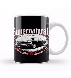 Supernatural Family Auto Kupa Bardak Porselen