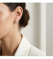Lente Aksesuar Xuping  14K Altın Kaplama Zirkon Taşlı Yıldız Küpe