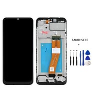 Tkgz - Samsung Galaxy A02S - SM-A025 Uyumlu Lcd Ekran Dokunmatik Servis ÇITALI + TAMİR SETİ
