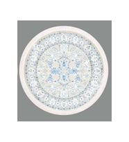 Brillant Latex Yuvarlak Kaymaz Taban Halı-SARMAŞIK HLD11309.801-(150Q)