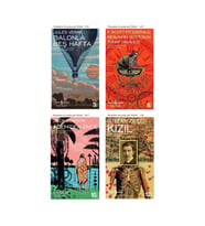 Benjamin Button'ın Tuhaf Hikayesi  Balonla Beş Hafta Ademden Önce  Kızıl 4 Kitap Set Jules Verne
