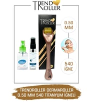 Trendroller Dermaroller 0.50mm Titanyum 540 Iğne Orijinal Derma Roller