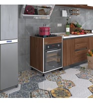 Kenzlife ankastre modülü kabini şirpençe cvz 85*60*56 fırın ocak dolabı ayarlı ayaklı üstten (Karışık)