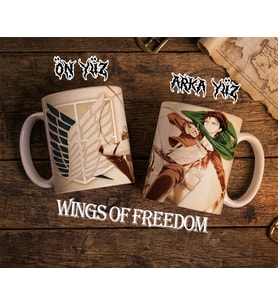 WİNGS OF FREEDOM TEMALI KUPA