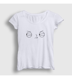 Presmono Kadın Beyaz Face Stewie Griffin Family Guy T-Shirt 300221tt