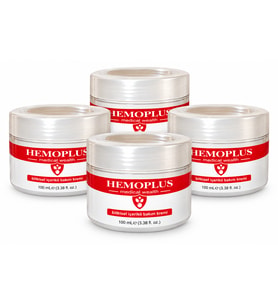 Hemoplus 100 ml Bitkisel İçerikli Cilt Bakım Kremi x4
