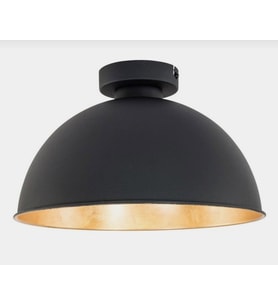 MYLİGHTS  RE40 CM TRO  RUSTİK PLOFONYER TAVAN ARMATÜRÜ  TAVAN AVİZE   (Siyah)