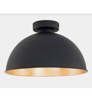 MYLİGHTS  RE40 CM TRO  RUSTİK PLOFONYER TAVAN ARMATÜRÜ  TAVAN AVİZE   (Siyah)