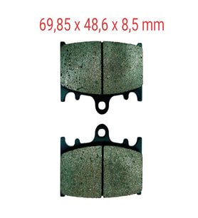 Kawasaki Uyumlu Ön Fren Disk Balatası Fa158 Zzr 600 Klz 1000