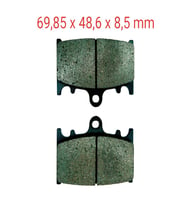 Kawasaki Uyumlu Ön Fren Disk Balatası Fa158 Zzr 600 Klz 1000