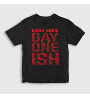 Presmono Unisex Çocuk Beyaz Day One Ish V2 Wwe Güreş The Usos T-Shirt 525618tt (Siyah)