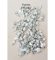 Oya Abiye Bileklik Kolye Pleksi Metalik Plastik Pul Gümüş Renk 8 gram 130 adet - BNC514