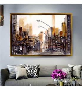 Altın Çerçeveli dekoratif tablo l940 (Gold)