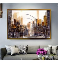 Altın Çerçeveli dekoratif tablo l940 (Gold)