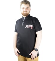 Mode XL Erkek T shirt Polo New York Throwback 22302 Siyah