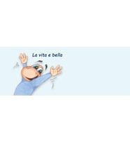 La vita e bella ( Hayat Güzeldir İtalyanca) Hediye Kupa Love Bug-T