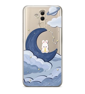 Huawei Mate 20 Lite Uyumlu Sevimli Ayıcık Desenli Şeffaf Telefon Kılıfı