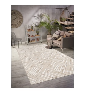 ElifÇe Home 200 x 500 cm Kahverengi - Kaymaz Tabanlı, Dekoratif ve Yıkanabilir