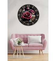 Retro Tasarımlı Duvar Saati 40 X 40 Cm (Baskılı)