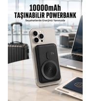 22.5W Hızlı Şarj Destekli Manyetik Powerbank Kompakt Tasarım Yeni Nesil