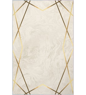 Eliana Home Baskılı, Yıkanabilir Kaymaz Taban Salon Halısı LNA1312 100x150 cm (Bej)