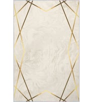 Eliana Home Baskılı, Yıkanabilir Kaymaz Taban Salon Halısı LNA1312 100x150 cm (Bej)