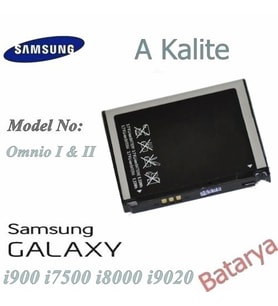 Samsung i900 Batarya Omnia i7500 Galaxy i8000 Omnia 2 i9020 uyumlu Batarya